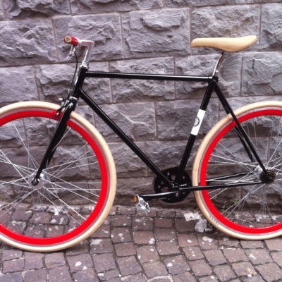Ciclavia Bologna Bici Scattofisso Nera Beige Rossa