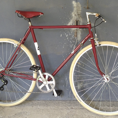 Ciclavia Bologna Bici Artigianale Rossa Beige Cambio