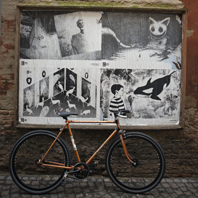 Ciclavia Bologna Bici Rebuilt Peugeot Arancio