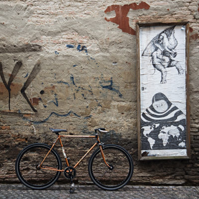 Ciclavia Bologna Bici Rebuilt Peugeot Arancio